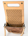 Small Crossbody Beautifully Hand Tooled Genuine Leather women bag western handbag purse