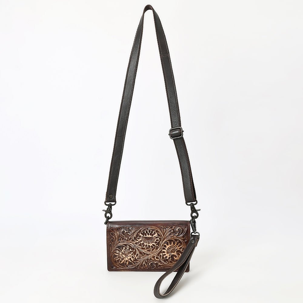 American Darling Wallet Beautifully Hand Tooled Genuine Leather women bag western handbag purse
