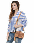 American Darling Wallet Beautifully Hand Tooled Genuine Leather women bag western handbag purse