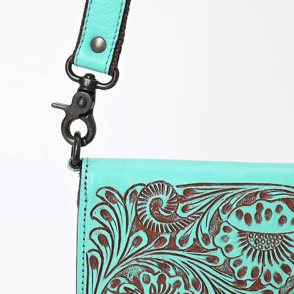 American Darling Wallet Beautifully Hand Tooled Genuine Leather women bag western handbag purse