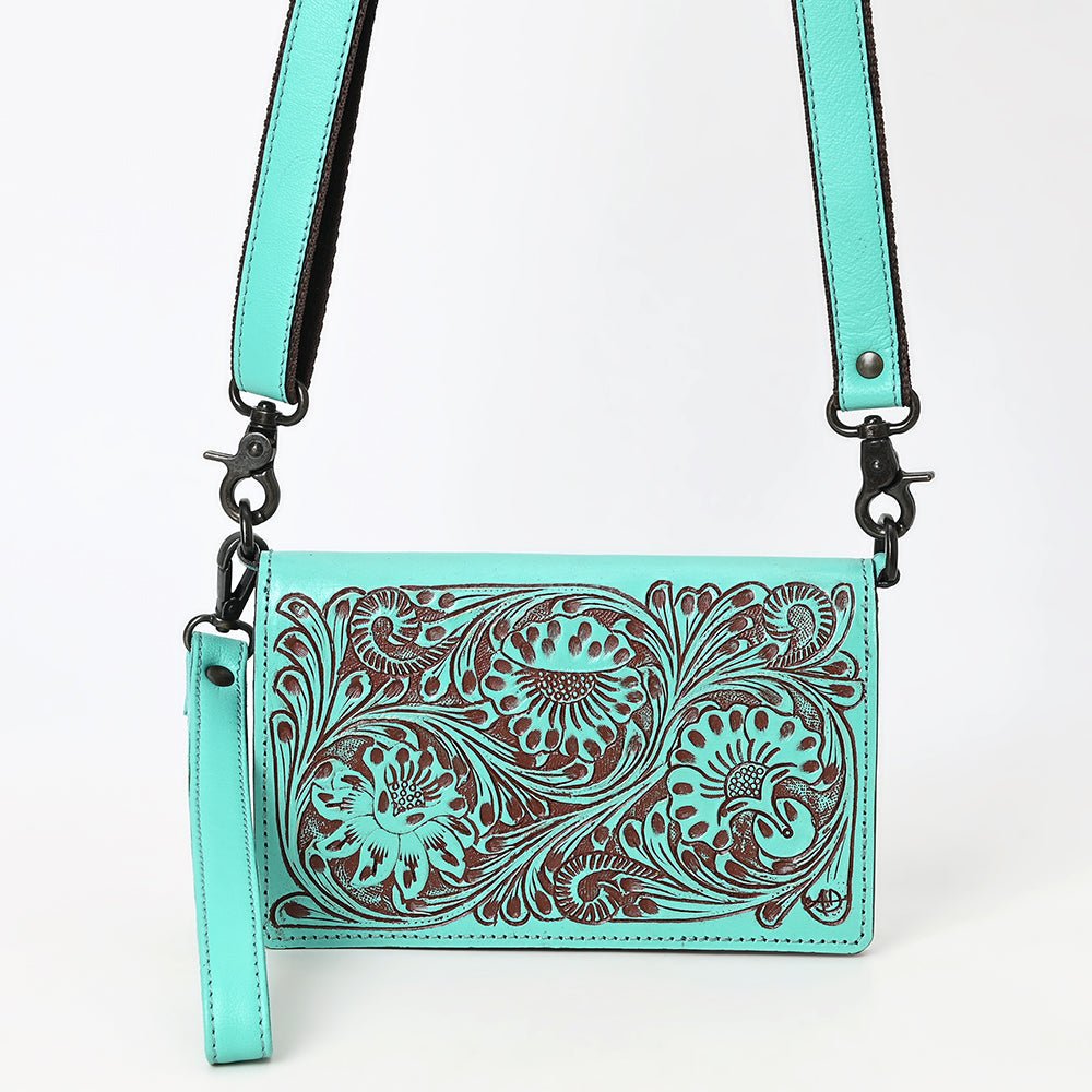 American Darling Wallet Beautifully Hand Tooled Genuine Leather women bag western handbag purse