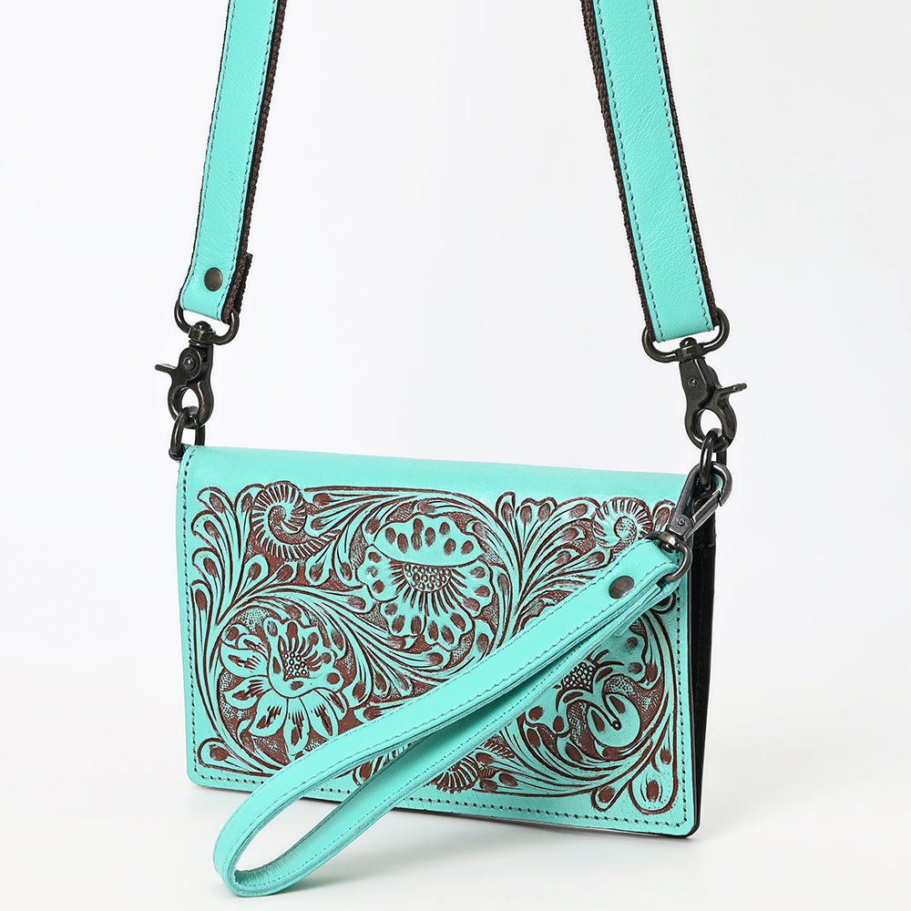American Darling Wallet Beautifully Hand Tooled Genuine Leather women bag western handbag purse