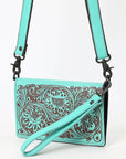 American Darling Wallet Beautifully Hand Tooled Genuine Leather women bag western handbag purse