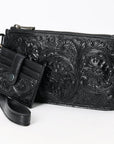 American Darling Wristlet Beautifully Hand Tooled Genuine Leather women bag western handbag purse
