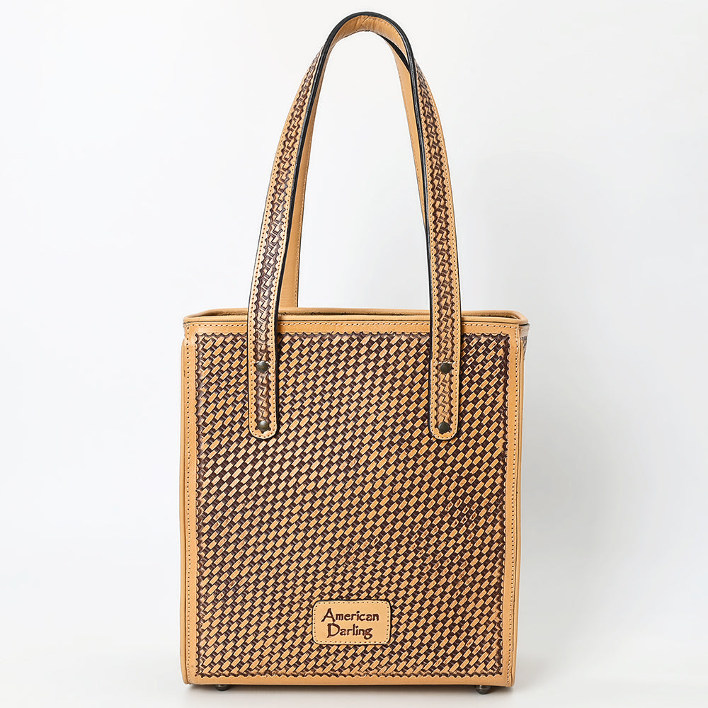 American Darling Tote Beautifully Hand Tooled Genuine Leather women bag western handbag purse