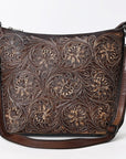 American Darling Large Crossbody Beautifully Hand Tooled Genuine Leather women bag western handbag purse