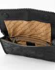 Clutch Beautifully Hand Tooled Genuine Leather women bag western handbag purse
