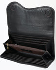 Clutch Beautifully Hand Tooled Genuine Leather women bag western handbag purse