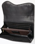 Clutch Beautifully Hand Tooled Genuine Leather women bag western handbag purse