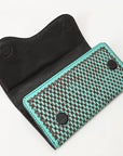 Clutch Beautifully Hand Tooled Genuine Leather women bag western handbag purse
