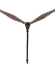 BAR H EQUINE Western Handtooled Leather Horse Headstall & Breast Collar Set