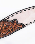 BAR H EQUINE Western Handtooled Leather Horse Headstall & Breast Collar Set