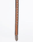 American Darling Hand tooled Hatband Genuine American Leather Western Adjustable Unisex