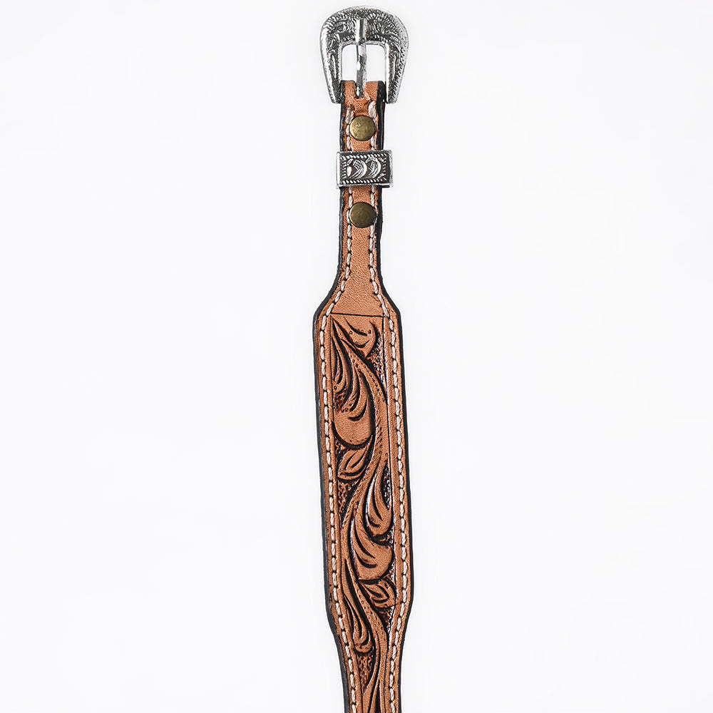 American Darling Hand tooled Hatband Genuine American Leather Western Adjustable Unisex