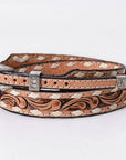 American Darling Hand tooled Hatband Genuine American Leather Western Adjustable Unisex