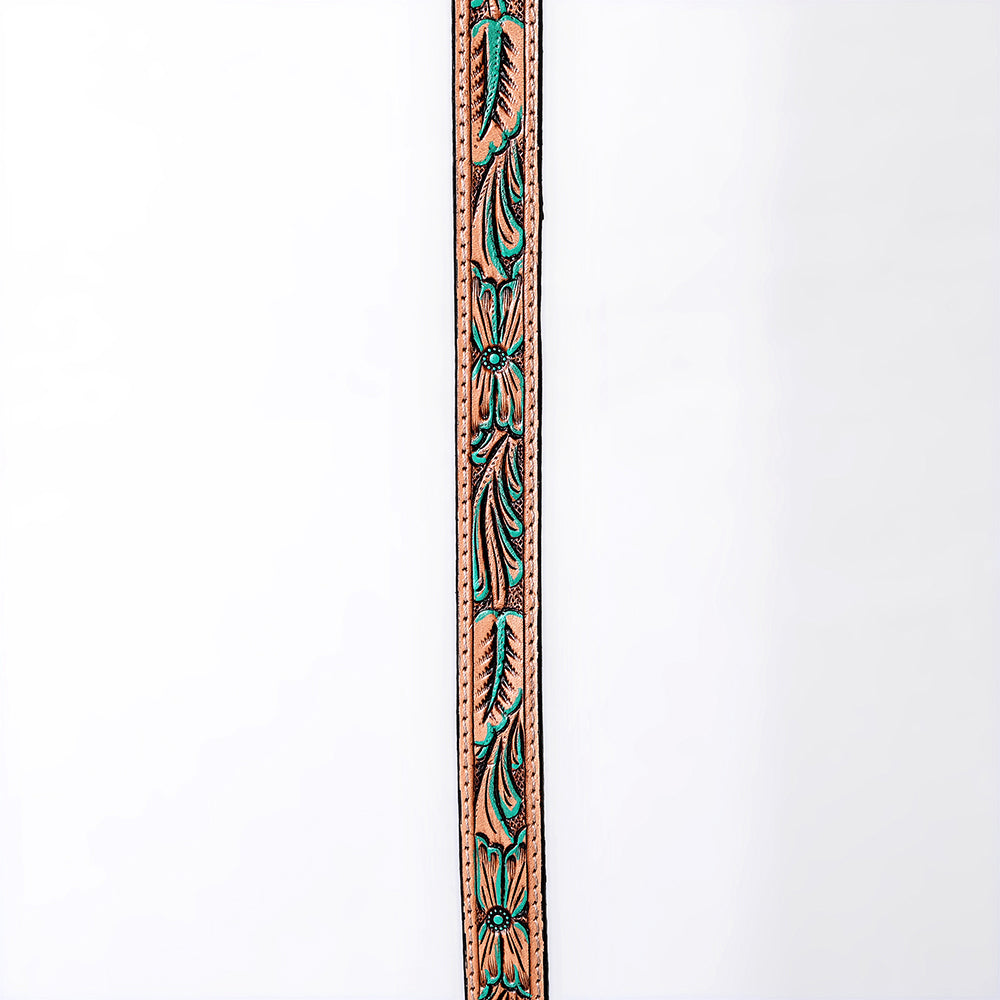 American Darling Hand tooled Hatband Genuine American Leather Western Adjustable Unisex