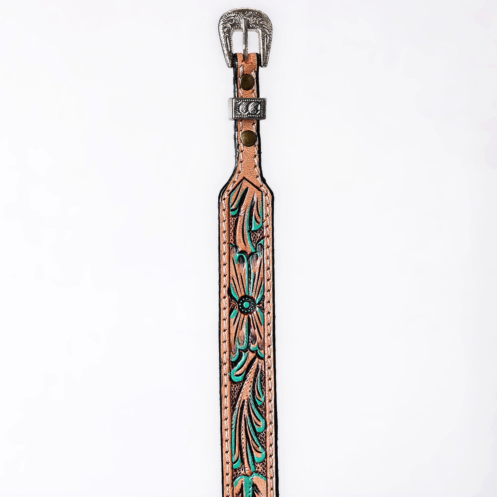 American Darling Hand tooled Hatband Genuine American Leather Western Adjustable Unisex