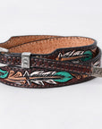 American Darling Hand tooled Hatband Genuine American Leather Western Adjustable Unisex