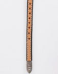 American Darling Hand tooled Hatband Genuine American Leather Western Adjustable Unisex