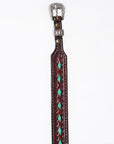 American Darling Hand tooled Hatband Genuine American Leather Western Adjustable Unisex