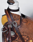 Hilason Western Horse Saddle Wade Ranch Roping American Leather Antique Brown