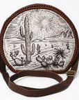 American Darling Canteen Genuine Western Leather Women Bag ADBGM507