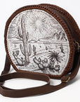 American Darling Canteen Genuine Western Leather Women Bag ADBGM507
