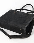 American Darling Western Leather Tote Bag – Premium Handcrafted Genuine Damascus Leather, Spacious & Durable Everyday Carry