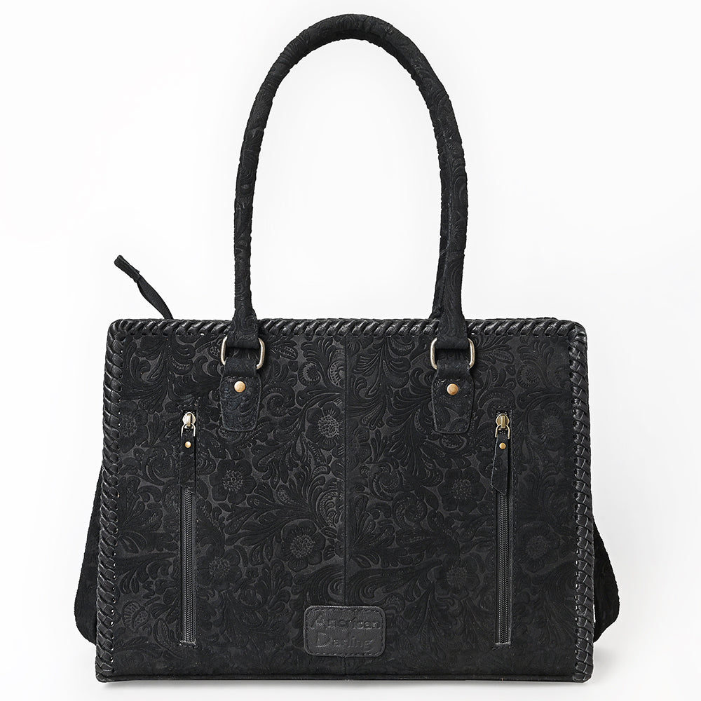 American Darling Western Leather Tote Bag – Premium Handcrafted Genuine Damascus Leather, Spacious &amp; Durable Everyday Carry