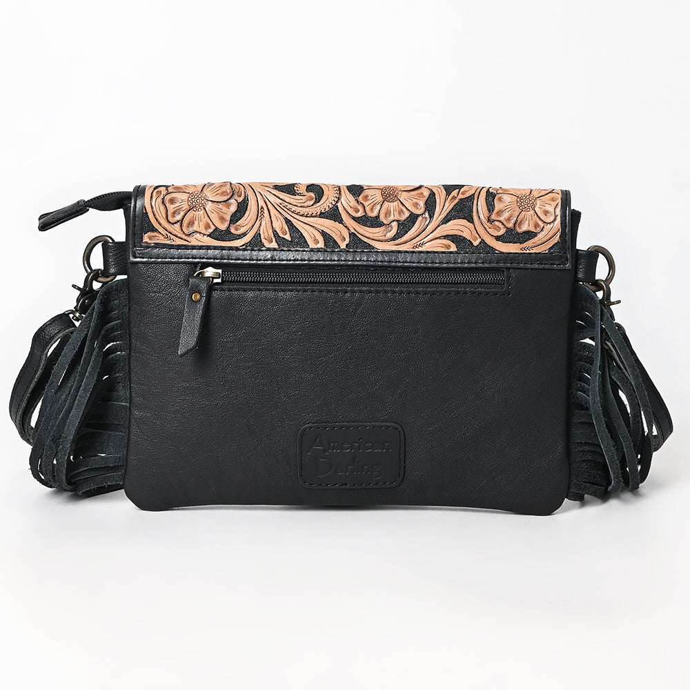 American Darling Clutch Hand Tooled Crocodile Embossed Genuine Leather Women Bag Western Handbag Purse