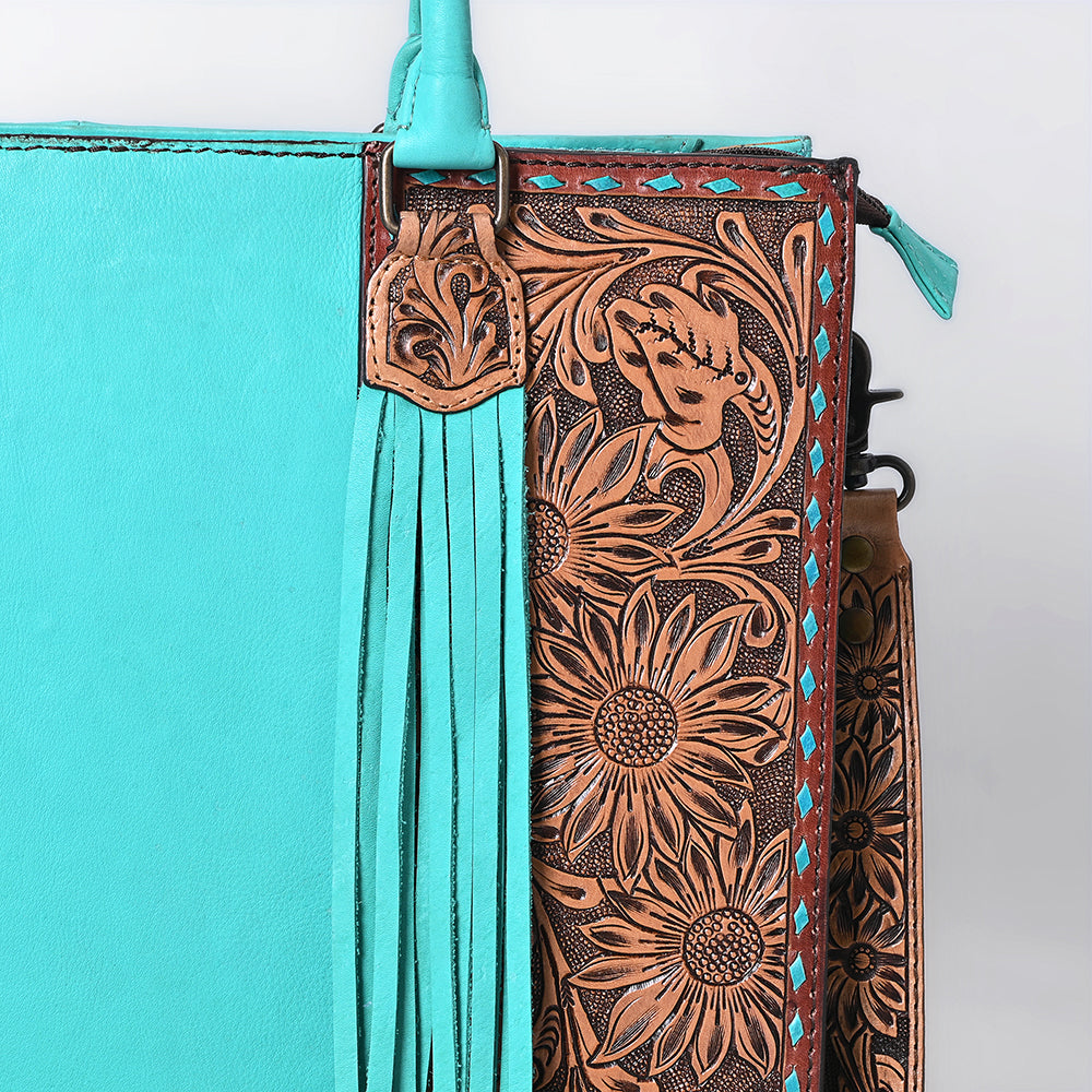 American Darling Tote Beautifully Hand Tooled Genuine Leather Women Bag Western Handbag Purse
