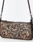 American Darling Small Crossbody Beautifully Hand Tooled Genuine Leather women bag western handbag purse