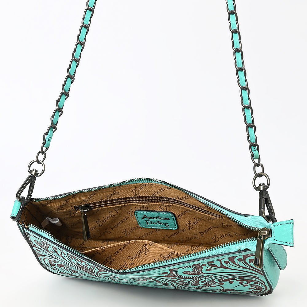 American Darling Small Crossbody Beautifully Hand Tooled Genuine Leather women bag western handbag purse