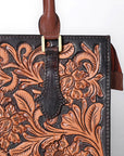American Darling Hand Tooled Genuine Leather Tote Bag