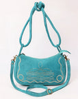 ADBGA645D Crossbody Genuine Western Suede Leather women bag
