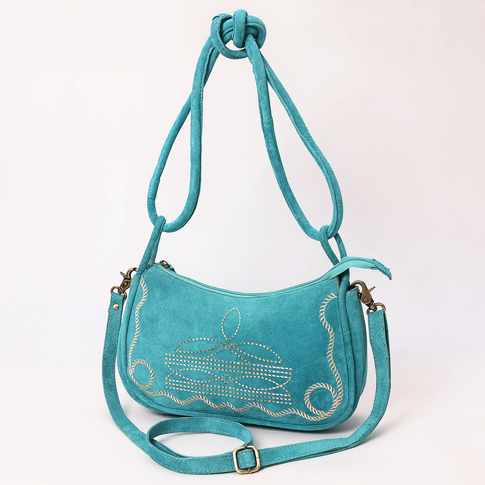 ADBGA645D Crossbody Genuine Western Suede Leather women bag