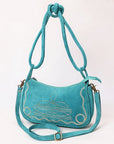 ADBGA645D Crossbody Genuine Western Suede Leather women bag