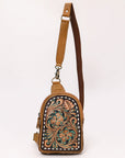 American Darling Hand Curved & Hair On Genuine Leather Sling Bag