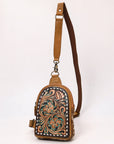 American Darling Hand Curved & Hair On Genuine Leather Sling Bag