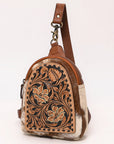 American Darling Hand Curved & Hair On Genuine Leather Sling Bag