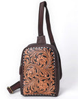 American Darling Sling Hand Tooled Genuine Leather women bag western handbag purse