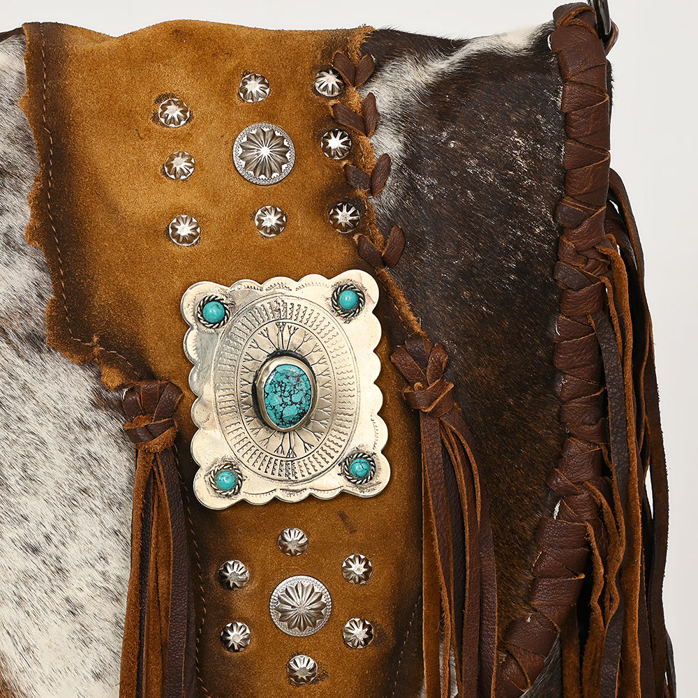 American Darling Crossbody Hair On Genuine Leather Women Bag Western Handbag Purse | for Cute