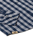 Navy Palaka Pearl Snap Western Shirt