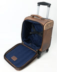 American Darling Travel Case Beautifully Hand Tooled  Saddle Blanket Genuine Leather women bag western handbag purse