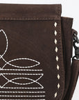 American Darling Cross Body Suede Genuine Western Leather Women Bag Western Handbag Purse