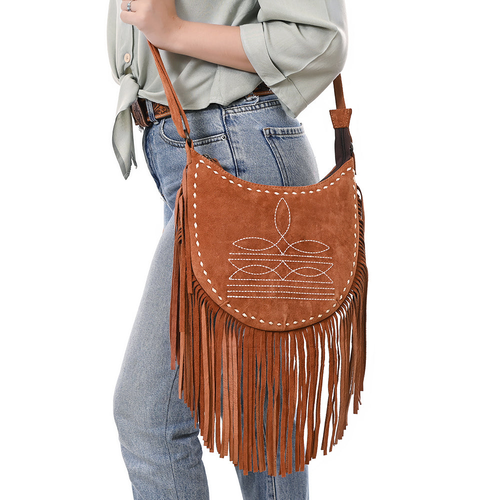American Darling Crossbody Genuine Western Leather Women Bag ADBG1625C