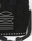 American Darling Tote Suede Genuine Leather Women Bag Western Handbag Purs