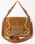 ADBGA670C Crossbody Genuine Western Suede Leather women bag