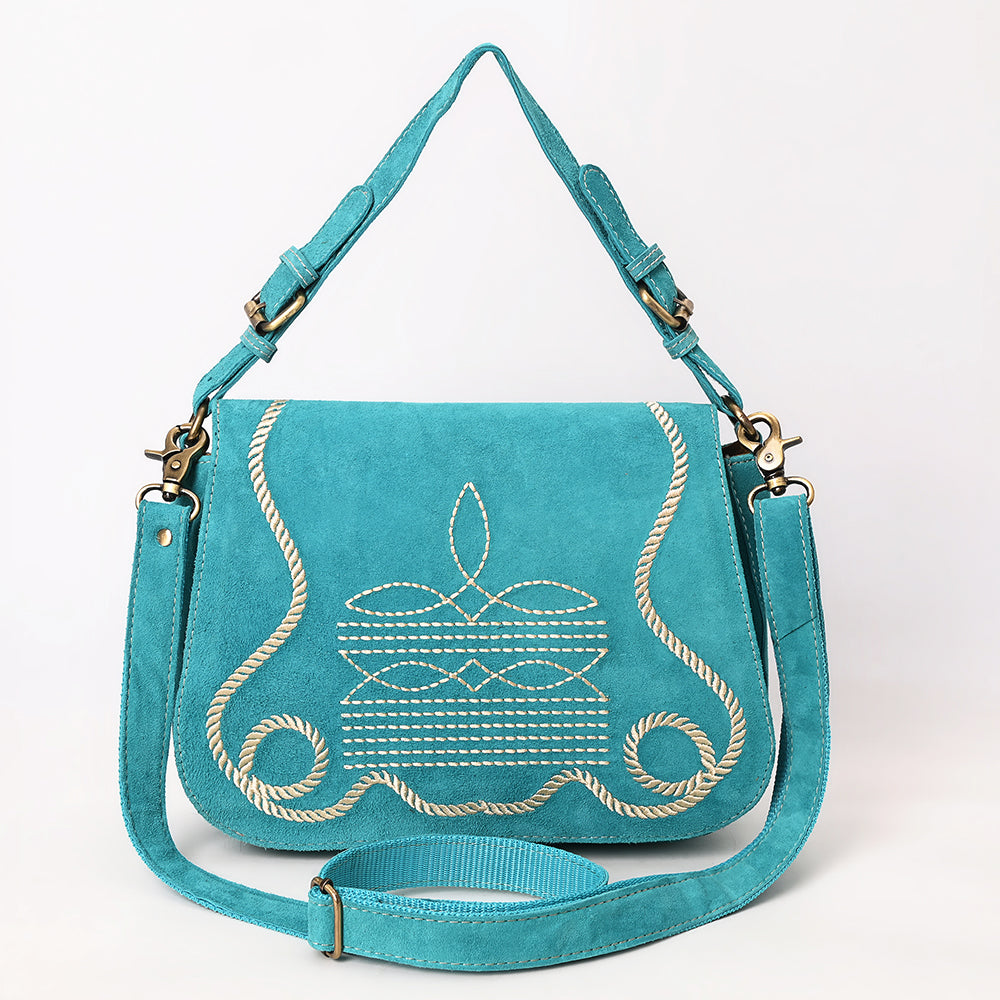 ADBGA670D Crossbody Genuine Western Suede Leather women bag
