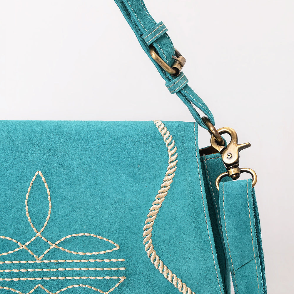 ADBGA670D Crossbody Genuine Western Suede Leather women bag